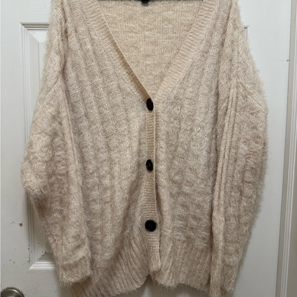 Cozy Cream Cardigan Sweater